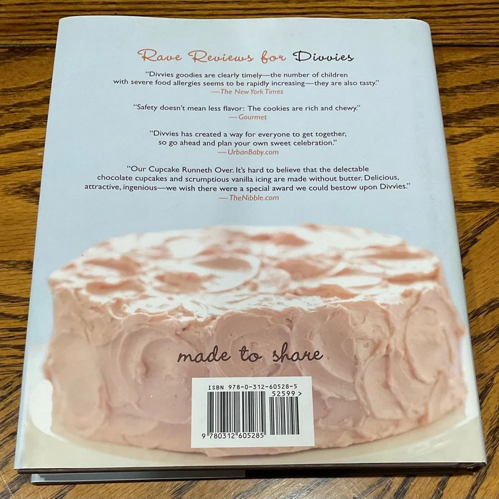Divvies Bakery Cookbook by Lori Sandler recipes for alergies
